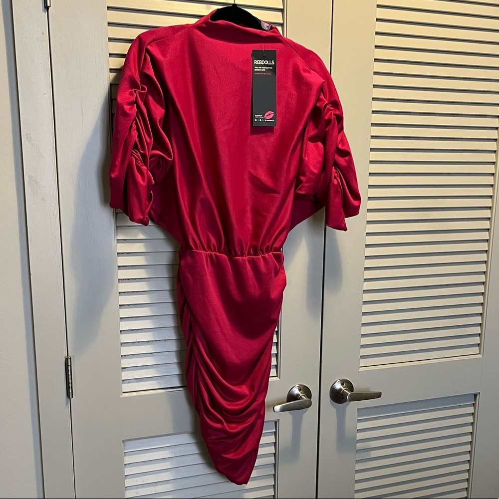 Rebdolls Lover Ruched Mini Dress - size Medium NWT